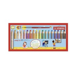 Lápiz de color Stabilo Woody 3 en 1 - Caja 18 ud