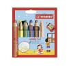 Lápiz de color Stabilo Woody 3 en 1 - Caja 6 ud