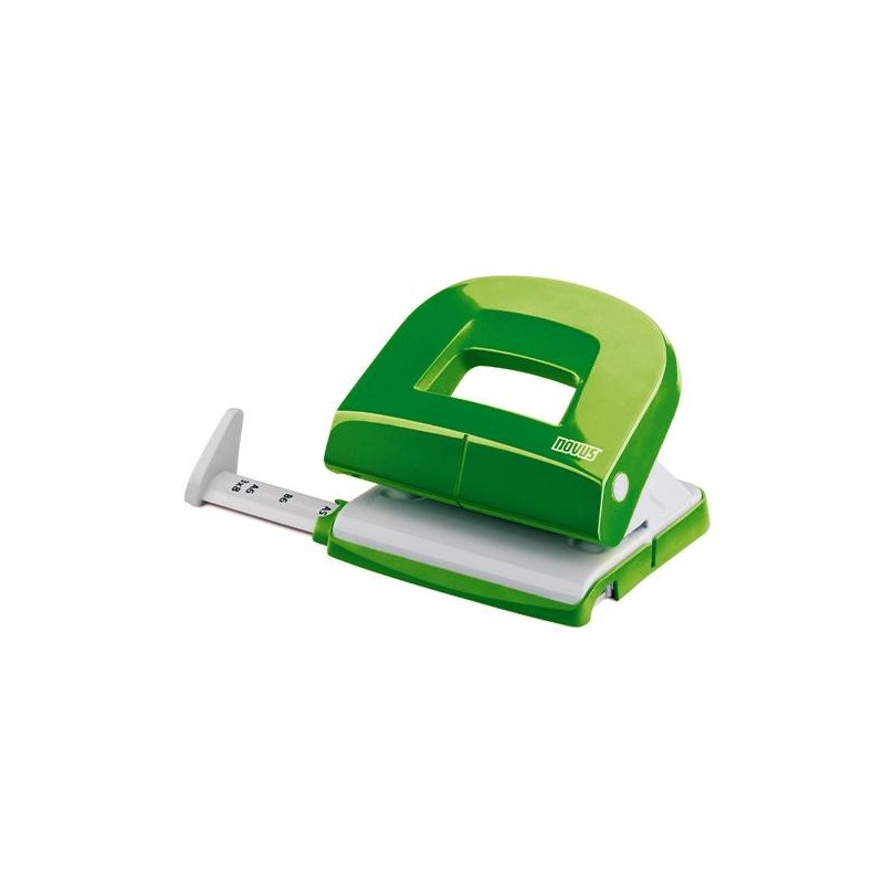 Taladro Novus Evolution E216 - 16 hojas - Punzones 2 x 5,5 mm - Color verde