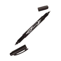 Rotulador permanente doble punta Tombow Monotwin - 0,4/0,8 - Color negro