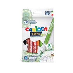 Rotulador textil Carioca Fabric Liner - Colores surtidos - Caja 10 ud