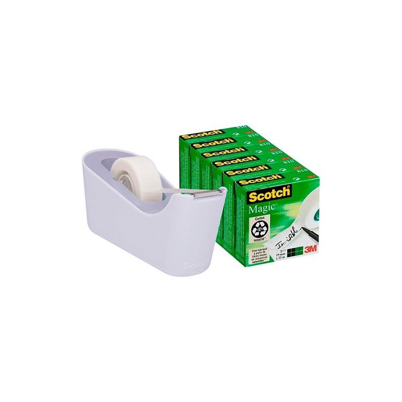 Dispensador Scotch C18 + 6 cintas - Color lavanda Dispensador Scotch C18 + 6 cintas - Color lavanda