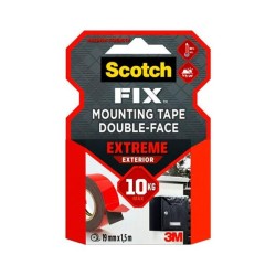 Cinta doble cara Scotch Extreme - Hasta 10 Kg - 19 mm x 1,5 m