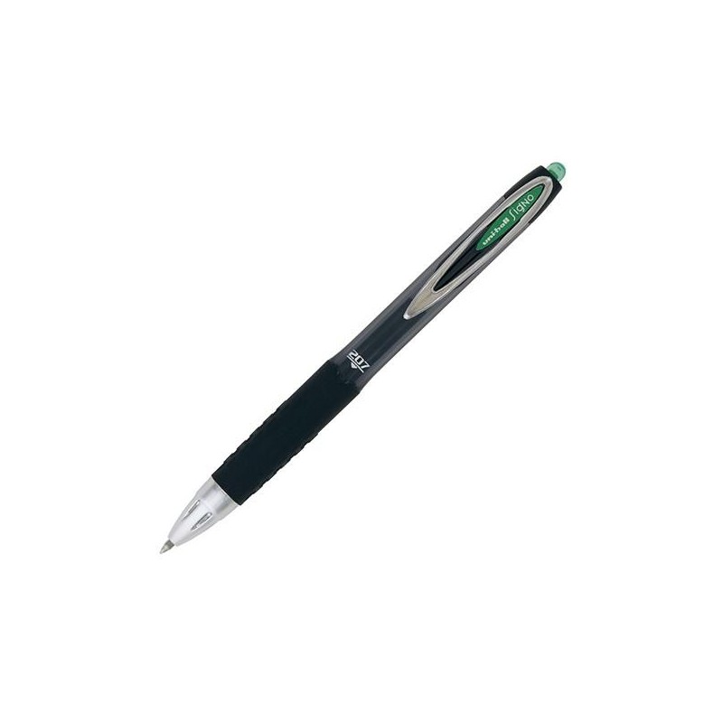 Roller retráctil Uni-ball Signo 207 - Punta 0,7 mm - Color verde Roller retráctil Uni-ball Signo 207 - Punta 0,7 mm - Color verde