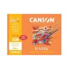 Papel dibujo Canson Basik - Con recuadro - 24 x 32 cm - 130 g - Pack 10 hojas