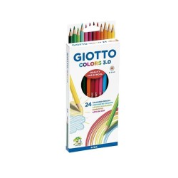 Lápiz color acuareable Giotto Colors Aquarell - Colores surtidos - Caja 24 ud