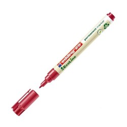 Marcador permanente Edding EcoLine 25 - Punta 1 mm - Color rojo