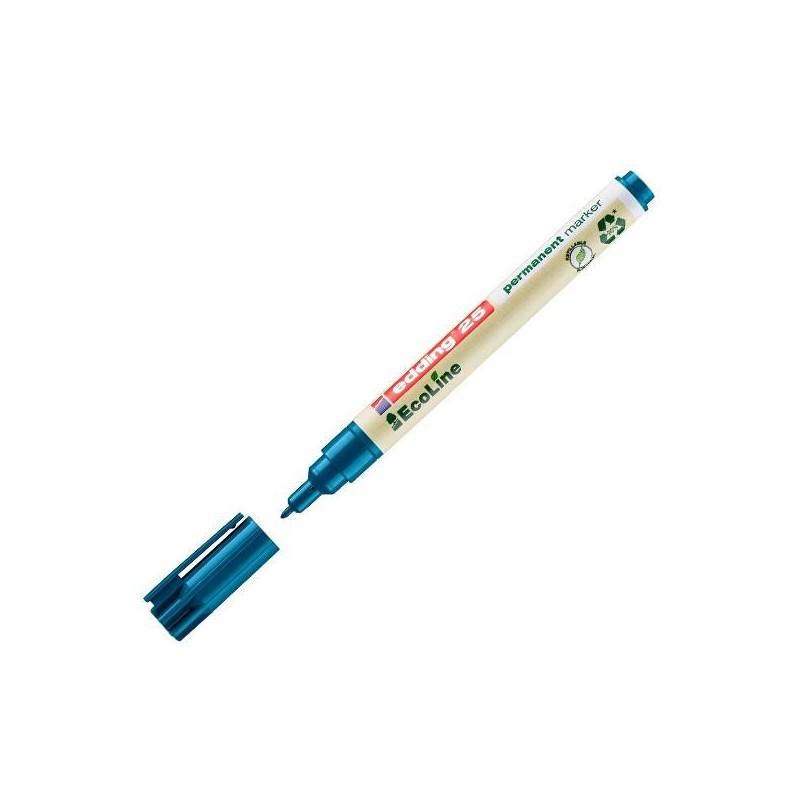 Marcador permanente Edding EcoLine 25 - Punta 1 mm - Color azul Marcador permanente Edding EcoLine 25 - Punta 1 mm - Color azul
