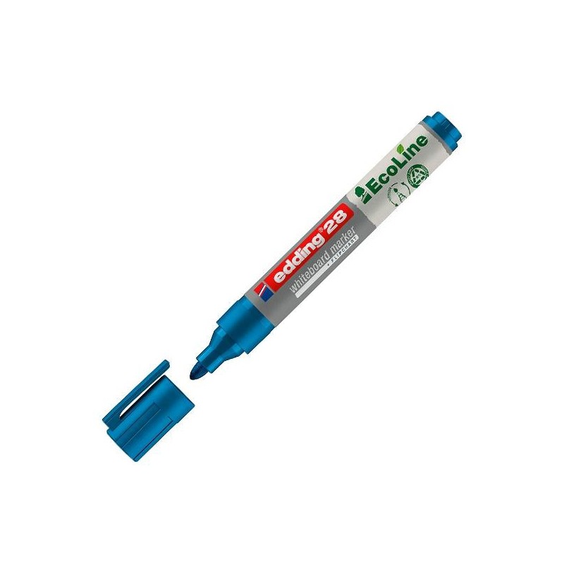 Marcador para pizarra blanca edding EcoLine 28 - Punta 1,5/3 mm - Color azul
