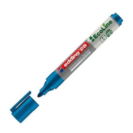 Marcador para pizarra blanca edding EcoLine 28 - Punta 1,5/3 mm - Color azul