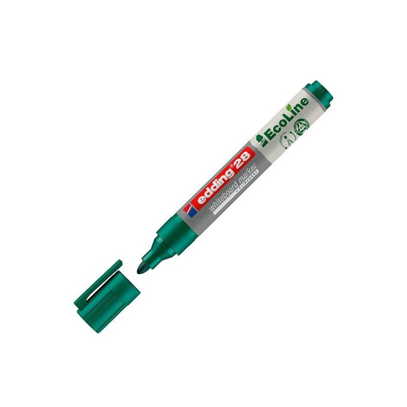 Marcador para pizarra blanca edding EcoLine 28 - Punta 1,5/3 mm - Color verde Marcador para pizarra blanca edding EcoLine 28 - Punta 1,5/3 mm - Color verde
