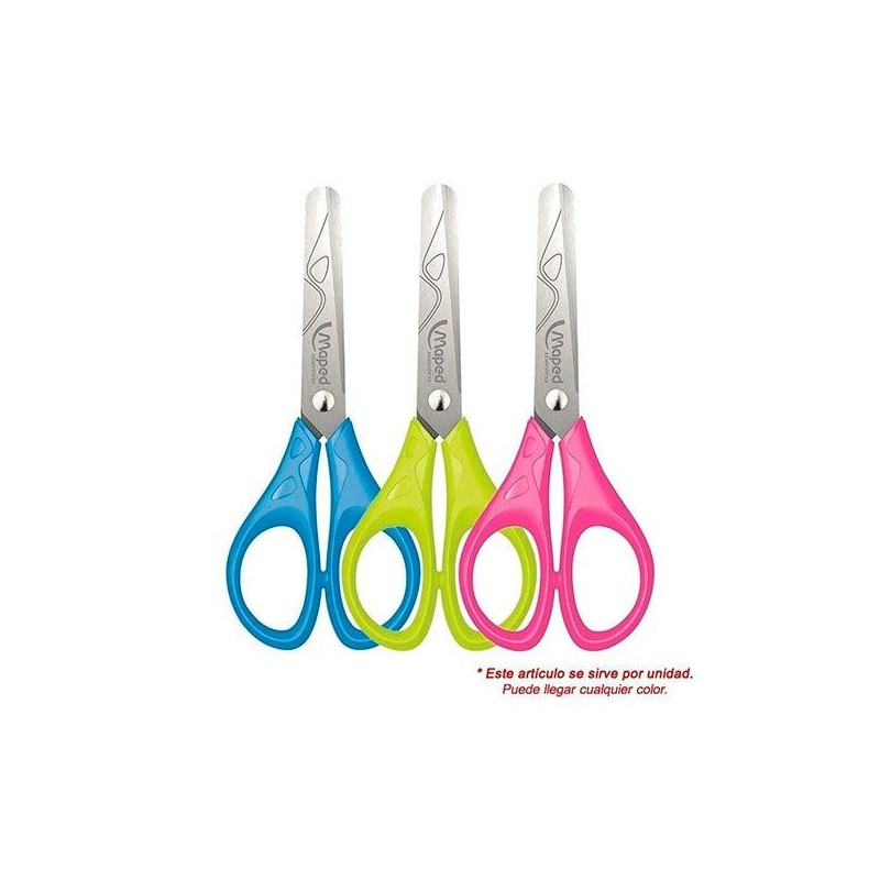 Tijeras Maped Essentials - Punta redonda - 13 cm - Colores surtidos Tijeras Maped Essentials - Punta redonda - 13 cm - Colores surtidos