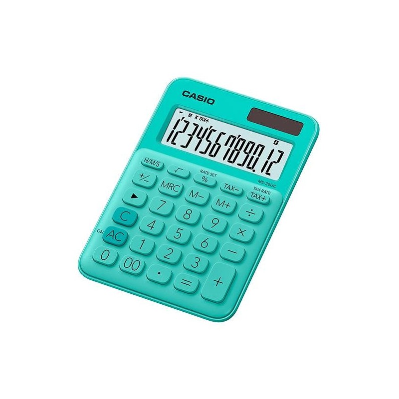 Calculadora de sobremesa Casio My Color MS-20UC-GN 12 dígitos verde