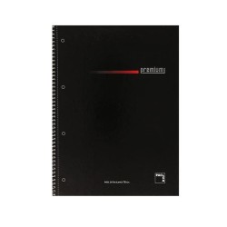 Cuaderno microperforado Pacsa Premium - A4 - 5x5 - 160 hojas - 70 g - Color negro
