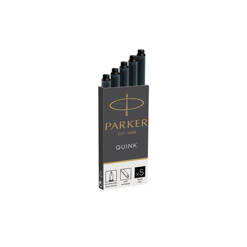Cartucho para pluma Parker - Color negro - 5 ud Cartucho para pluma Parker - Color negro - 5 ud