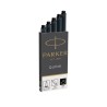 Cartucho para pluma Parker - Color negro - 5 ud