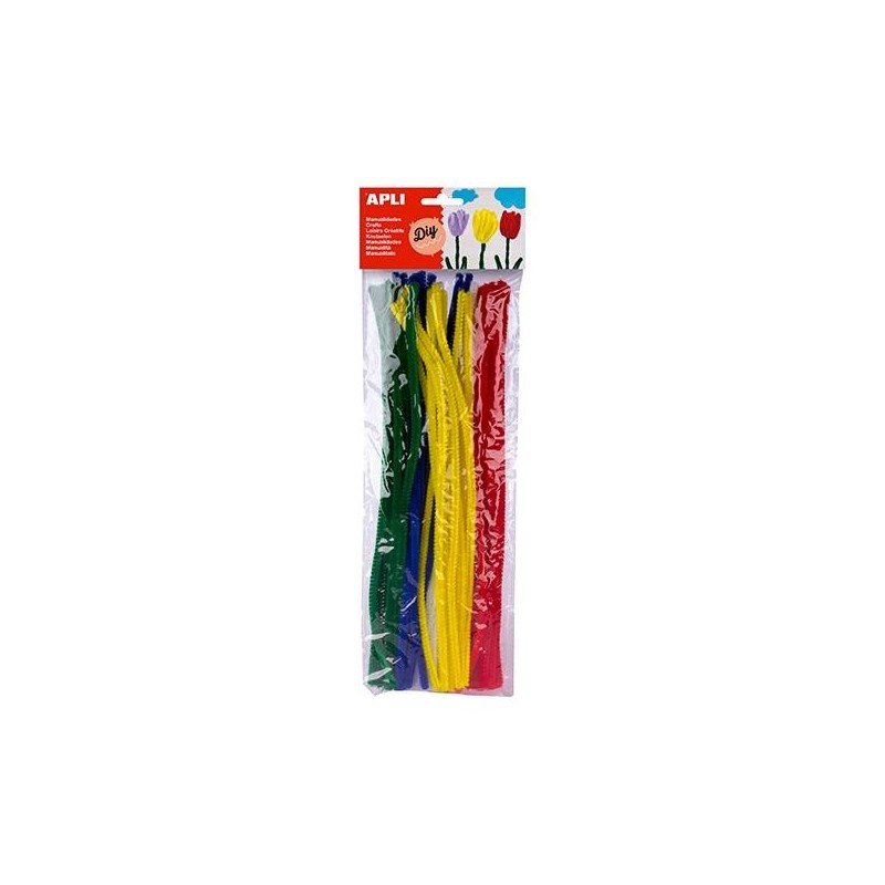 Limpiapipas Apli - 6 mm x 300 mm - Colores surtidos - Bolsa 50 ud