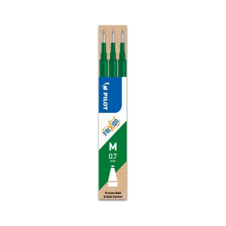 Recambio bolígrafo Pilot Frixion - Color verde - Pack 3 ud
