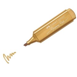 Marcador fluorescente Faber-Castell Textliner 1546 metallic oro