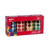 Gomets geométricos Apli - 20 mm - Colores metalizados - Pack 4 rollos