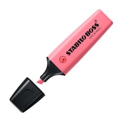 Marcador fluorescente Stabilo Boss pastel trazo 5mm rosa cerezo en flor