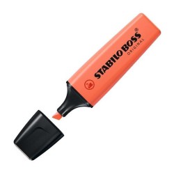Marcador fluorescente Stabilo Boss pastel trazo 5mm coral meloso
