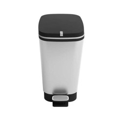 Papelera con pedal Curver Chic Bin - 30 L - Color gris metalizado