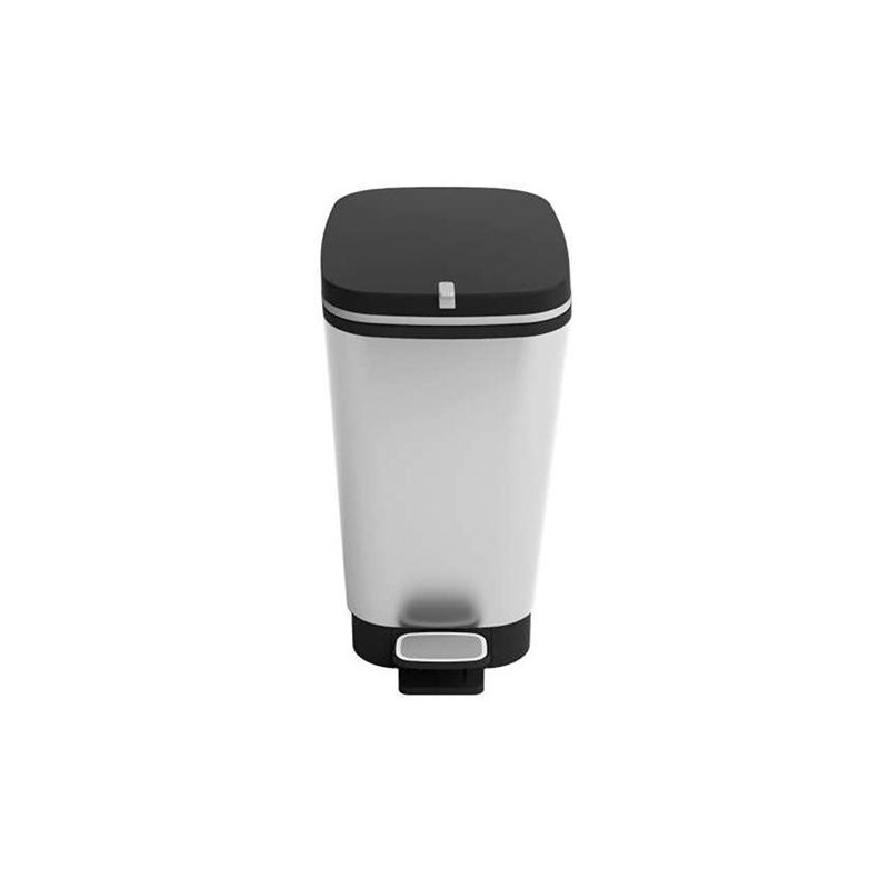 Papelera con pedal Curver Chic Bin - 30 L - Color gris metalizado Papelera con pedal Curver Chic Bin - 30 L - Color gris metalizado