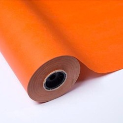 Papel kraft Sadipal - 65 g - Bobina 10 kg - Color naranja fuerte
