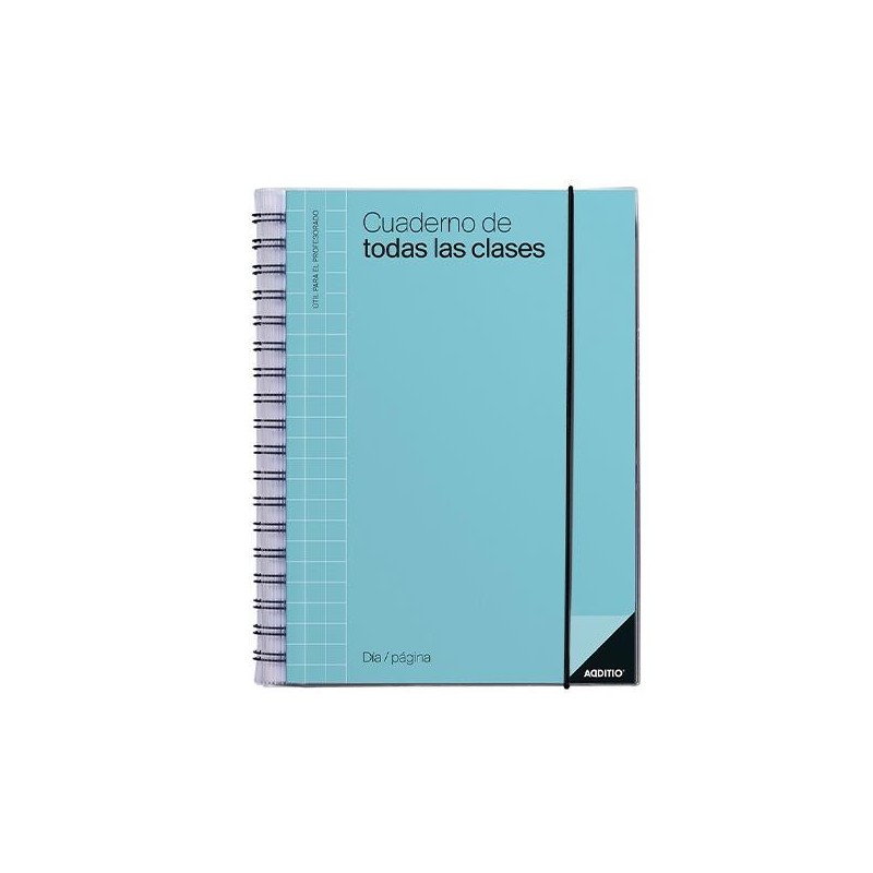 Cuaderno de todas las clases Additio - Día página - PVC - 17 x 24 cm - 256 páginas - Castellano - Colores surtidos Cuaderno de todas las clases Additio - Día página - PVC - 17 x 24 cm - 256 páginas - Castellano - Colores surtidos