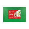 Lámina goma eva purpurina Apli - 40 x 60 cm - Grosor 2 mm - Color verde - Pack 3 ud