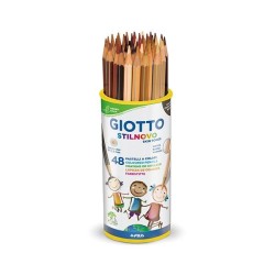 Lápiz de color Giotto Stilnovo Skin Tones - 3,3 mm - Colores piel surtidos - Estuche 48 ud