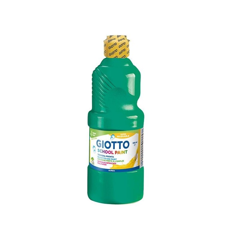 Témpera líquida Giotto - 500 ml - Color verde oscuro