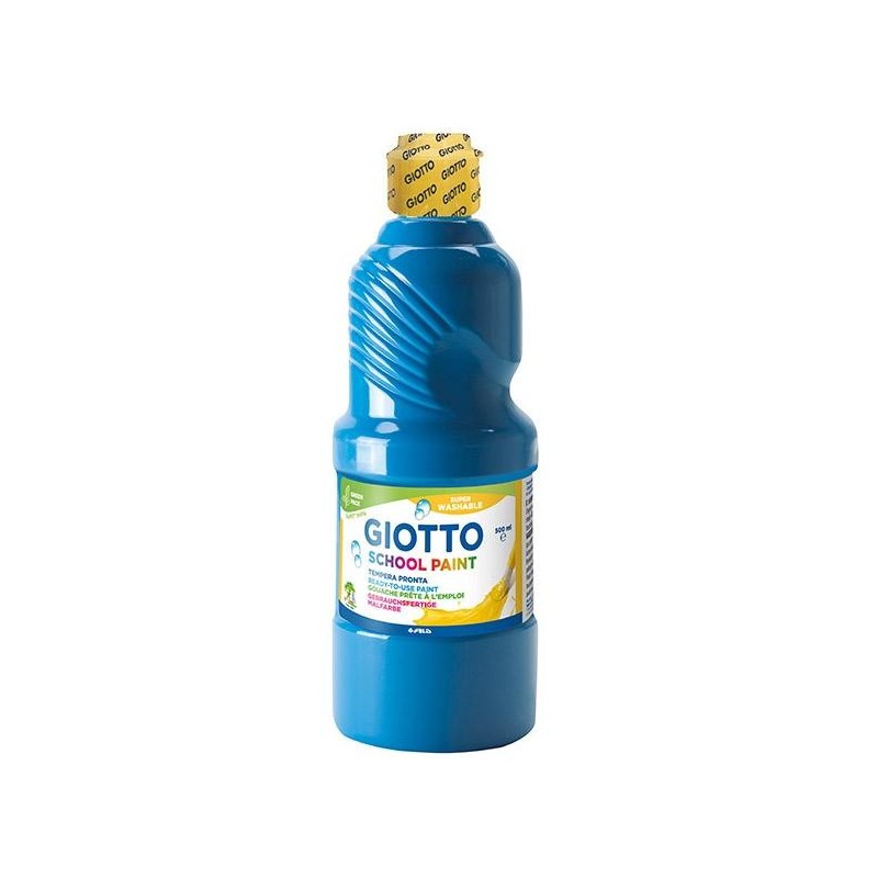 Témpera líquida Giotto - 500 ml - Color azul cyan Témpera líquida Giotto - 500 ml - Color azul cyan