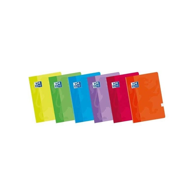 Libreta Oxford - Grapada - Tapa blanda plastificada - A5+ - Horizontal - 48 hojas - 90 g - Colores surtidos