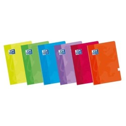 Libreta Oxford - Grapada - Tapa blanda plastificada - A5+ - Pauta 2,5 mm - 48 hojas - 90 g - Colores surtidos