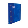 Carpeta de anillas Oxford EuropeanBinder - 4 anillas x 35 mm - A4+ - Color azul - Incluye recambio 100 hojas
