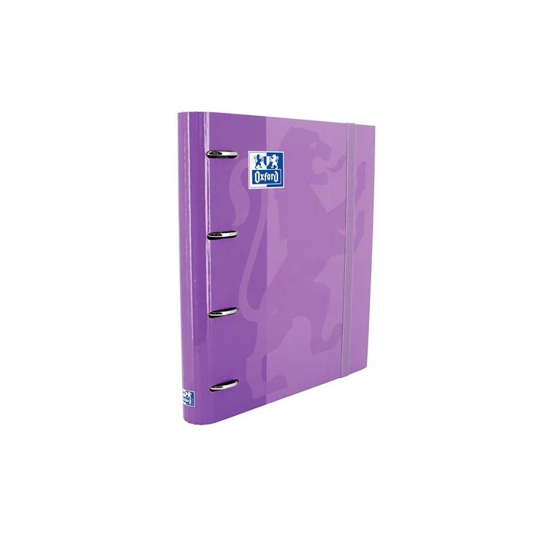 Carpeta de anillas Oxford EuropeanBinder - 4 anillas x 35 mm - A4+ - Color malva - Incluye recambio 100 hojas Carpeta de anillas Oxford EuropeanBinder - 4 anillas x 35 mm - A4+ - Color malva - Incluye recambio 100 hojas