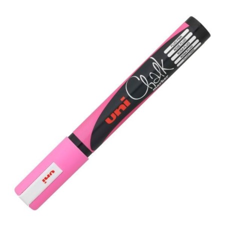 Marcador tiza líquida Uni Chalk Marker trazo 1,8-2,5mm rosa
