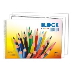 Bloc papel de dibujo Pacsa Colours - Espiral - 230 x 330 mm - 130 g - Pack 20 hojas