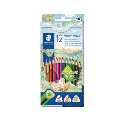 Lápiz de color Staedtler Noris Colour 187 - 3mm - Colores surtidos - Estuche 12 ud