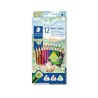 Lápiz de color Staedtler Noris Colour 187 - 3mm - Colores surtidos - Estuche 12 ud