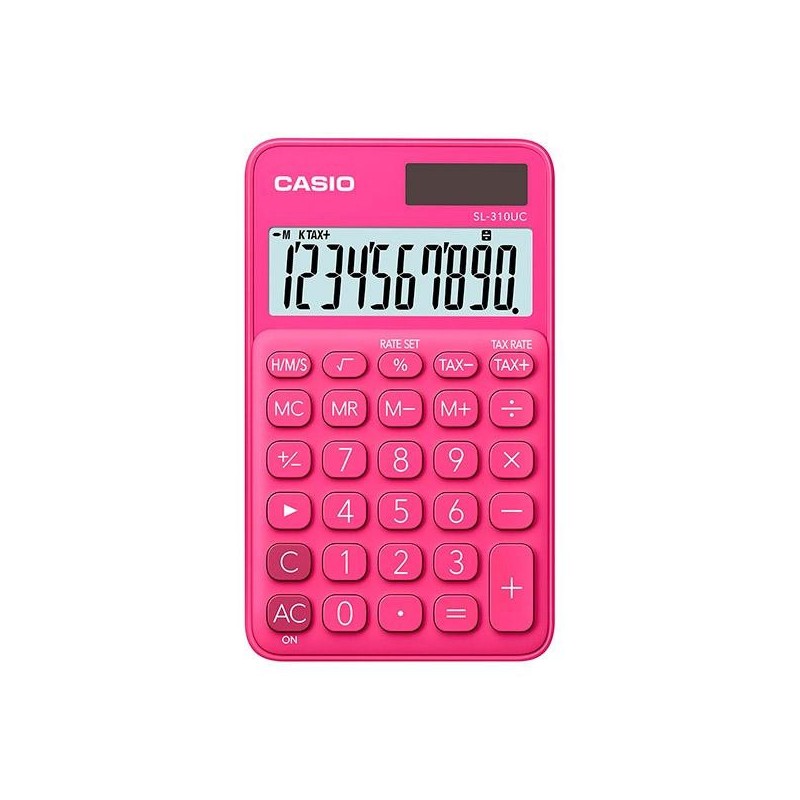 Calculadora de bolsillo Casio My Color SL-310UC-PK 10 dígitos rosa