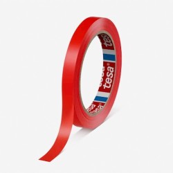Precinto Tesa de colores - PVC - 12 mm x 66 m - Color rojo