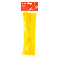 Limpiapipas Apli - 6 mm x 300 mm - Color amarillo - Bolsa 50 ud