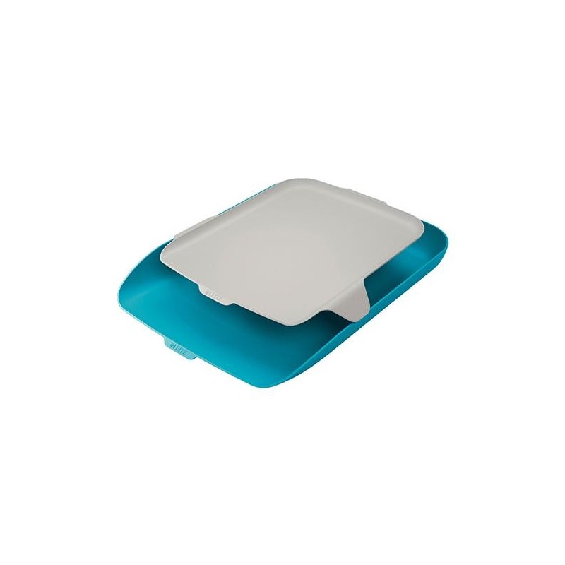 Bandeja de sobremesa con organizador Cosy azul Bandeja de sobremesa con organizador Cosy azul