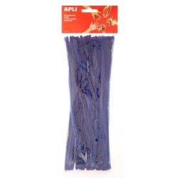 Limpiapipas Apli - 6 mm x 300 mm - Color azul - Bolsa 50 ud