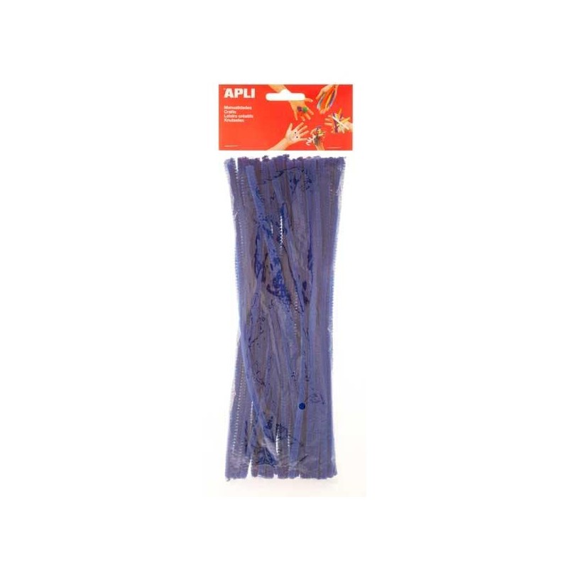 Limpiapipas Apli - 6 mm x 300 mm - Color azul - Bolsa 50 ud Limpiapipas Apli - 6 mm x 300 mm - Color azul - Bolsa 50 ud