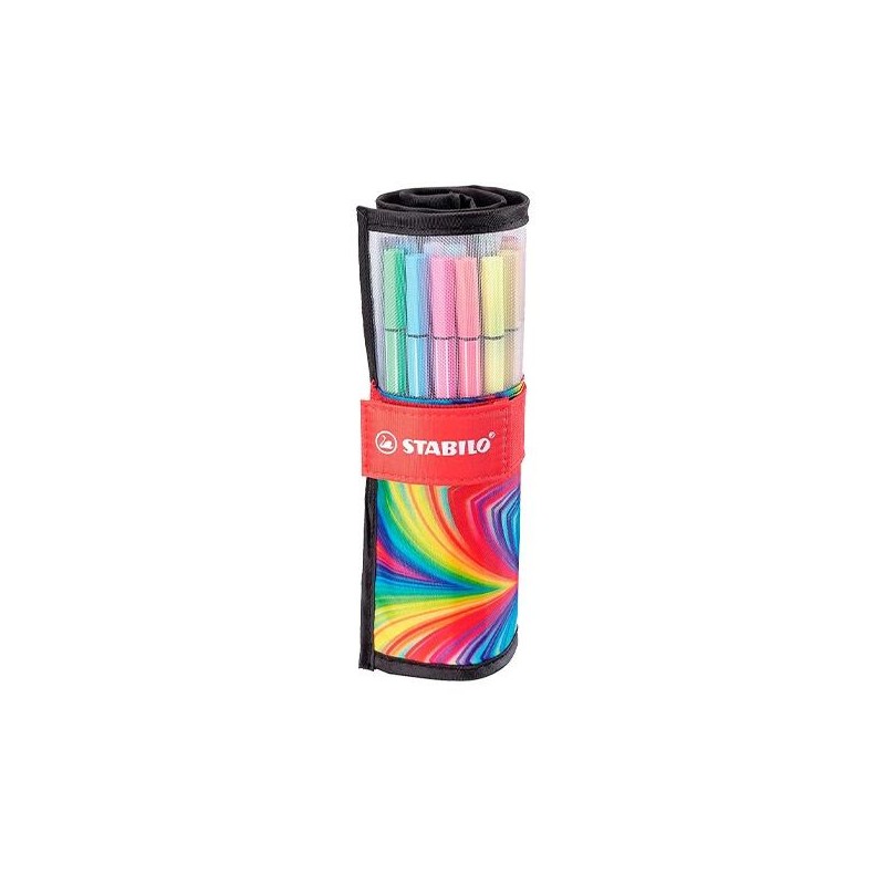 Rotulador Stabilo Pen 68 ARTY Edition - Punta cónica- Trazo 1 mm - Colores surtidos - Estuche 25 ud