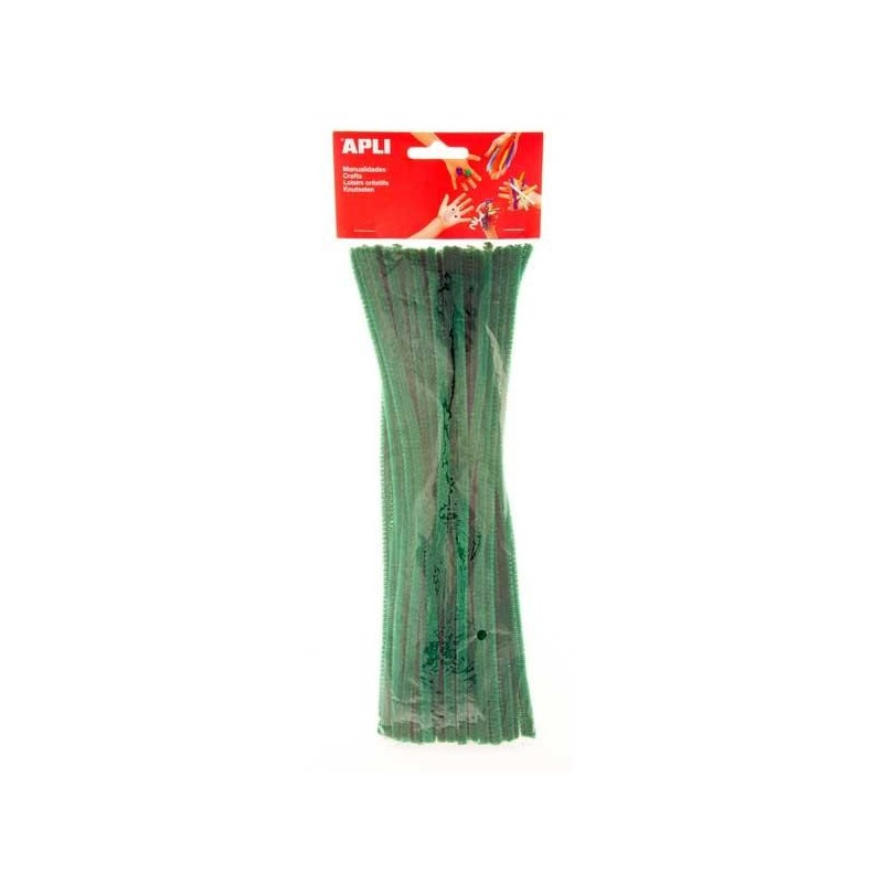 Limpiapipas Apli - 6 mm x 300 mm - Color verde - Bolsa 50 ud Limpiapipas Apli - 6 mm x 300 mm - Color verde - Bolsa 50 ud
